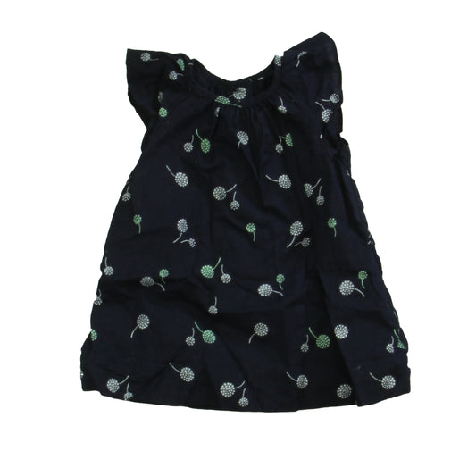 Gap Girls Navy | White | Green Dress Size: 3-6 Months Navy | White | Green