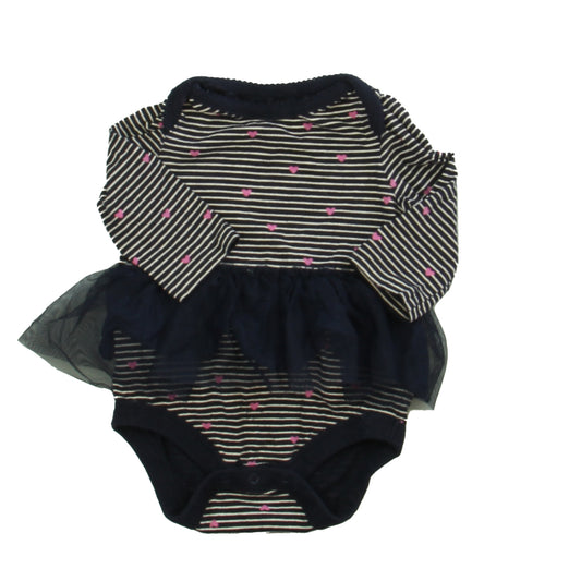 Gap Girls Navy | White Onesie Size: 3-6 Months Navy | White