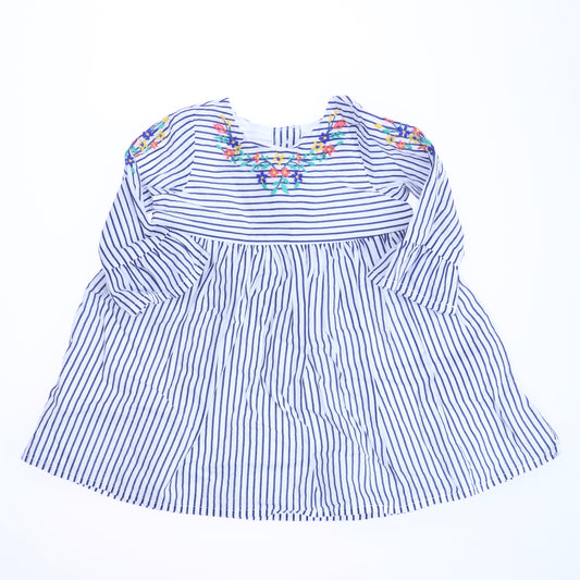 Gap Girls Navy | White Dress Size: 3-6 Months Navy | White
