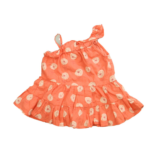 Gap Girls Pink Floral Dress Size: 3-6 Months Pink Floral
