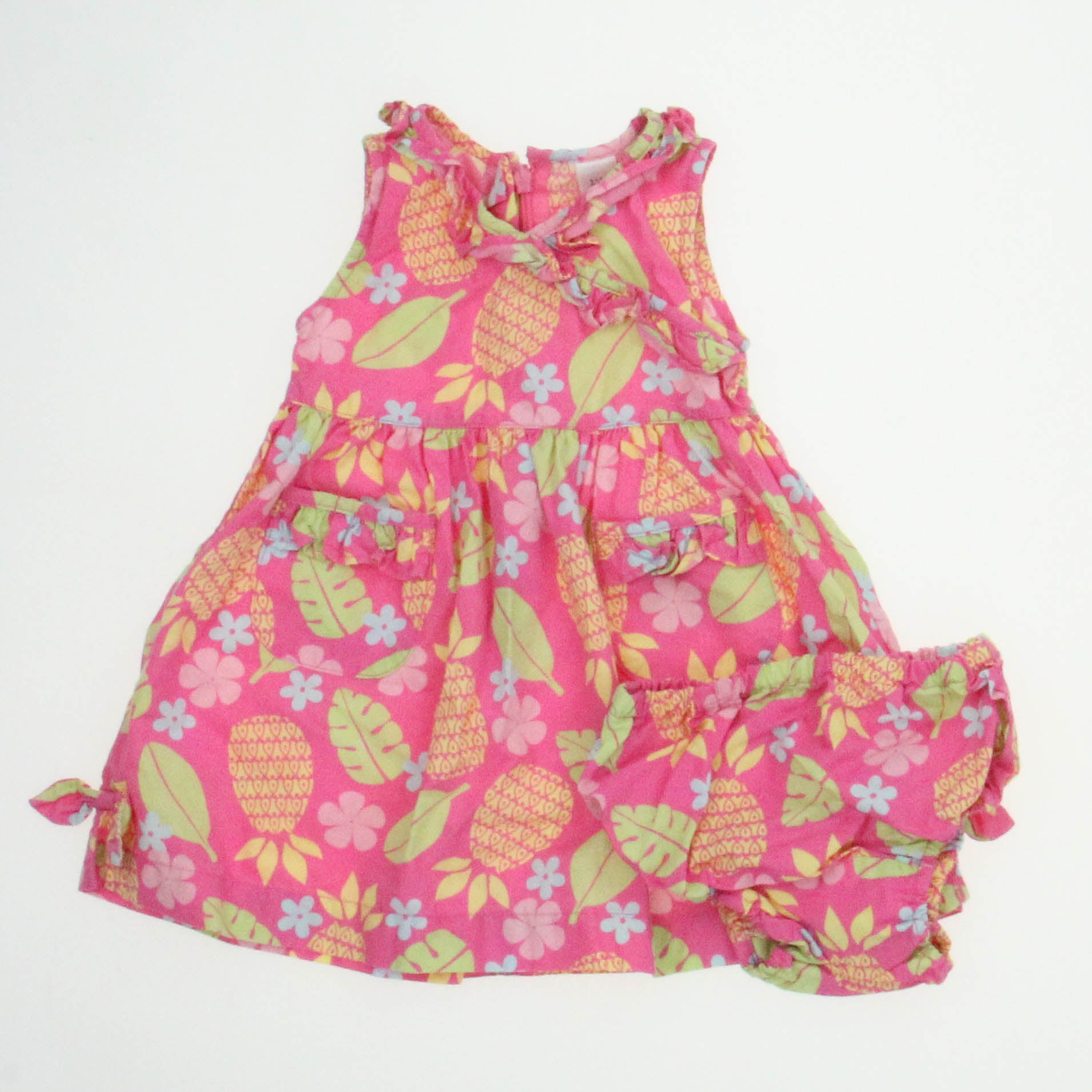 Gap Girls Pink Floral Dress Size: 3-6 Months Pink Floral