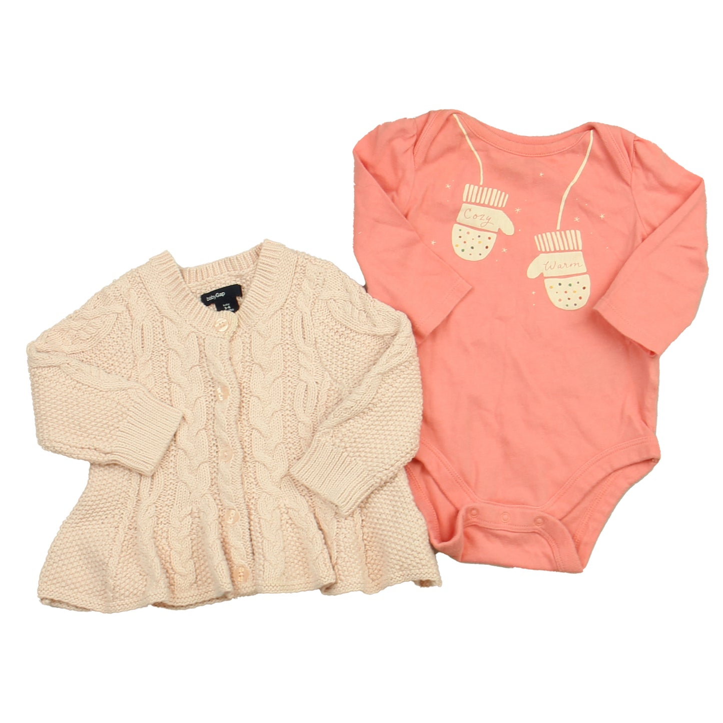 Gap Girls Pink Apparel Sets Size: 3-6 Months Pink