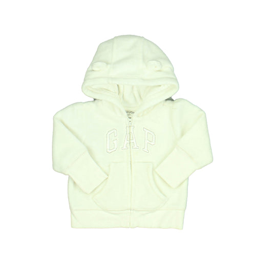 Gap Unisex White Jacket Size: 3-6 Months