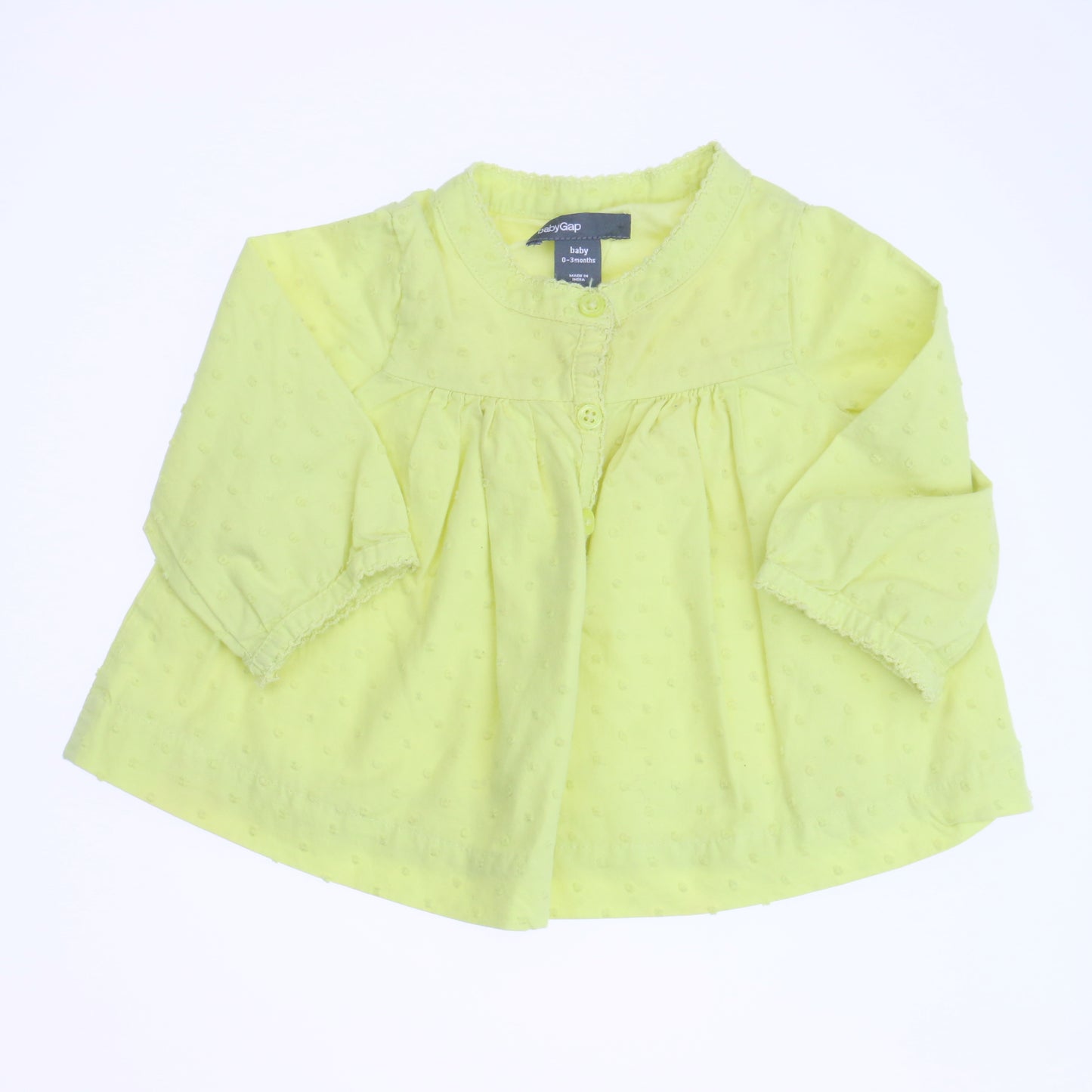 Gap Girls Yellow Blouse Size: 3-6 Months Yellow
