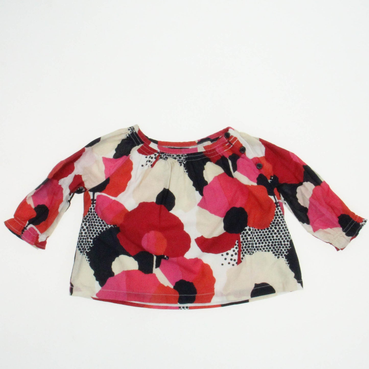 Gap Girls Red | Blue | White | Beige Blouse Size: 3-6 Red | Blue | White | Beige