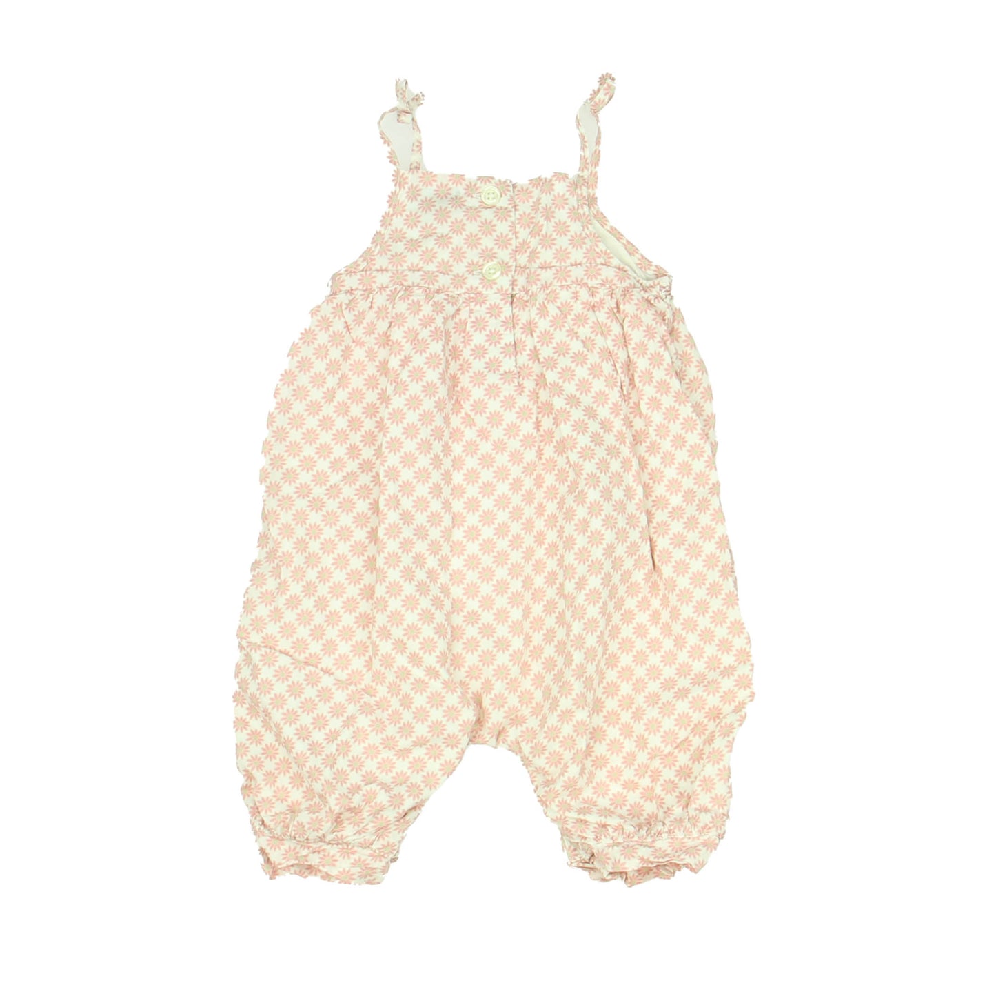 Gap Girls Pink | White Romper Size: 3-6 Months Pink | White