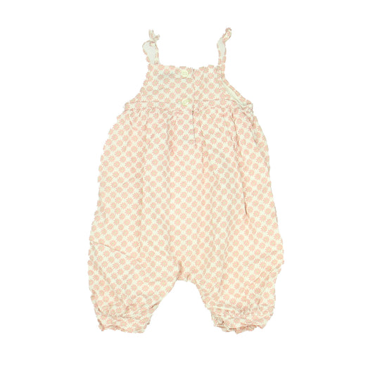 Gap Girls Pink | White Romper Size: 3-6 Months Pink | White