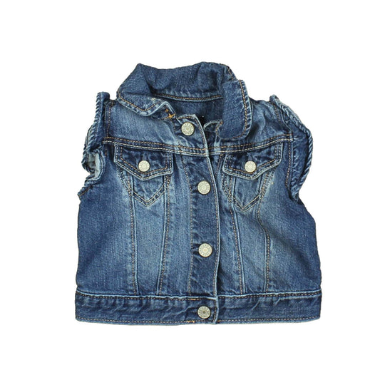 Gap Girls Blue Vest Size: 6-12 Months Blue