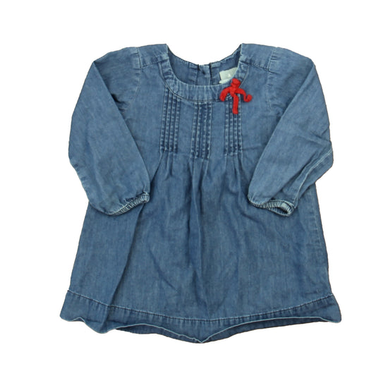 Gap Girls Blue Dress Size: 6-12 Months Blue