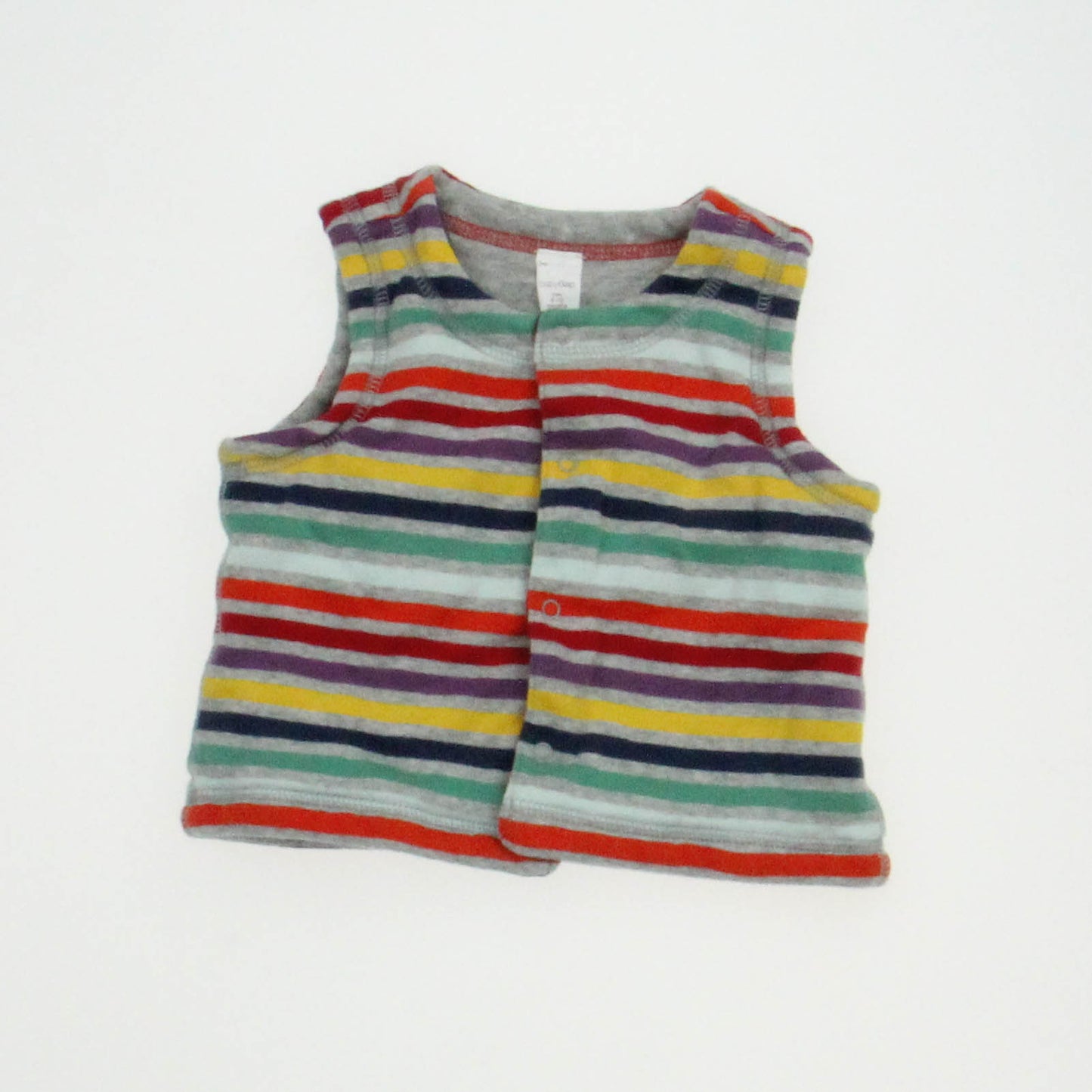 Gap Girls Gray Stripe Vest Size: 6-12 Months Gray Stripe