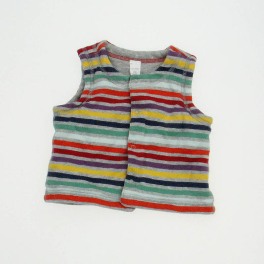 Gap Girls Gray Stripe Vest Size: 6-12 Months Gray Stripe