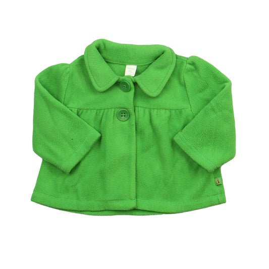 Gap Girls Green Jacket Size: 6 -12 Months Green