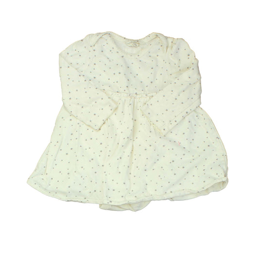 Gap Girls Ivory | Grey | Stars Dress Size: 6-12 Months Ivory | Grey | Stars