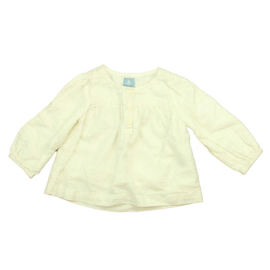 Gap Girls Ivory Sparkle Blouse Size: 6-12 Months Ivory Sparkle