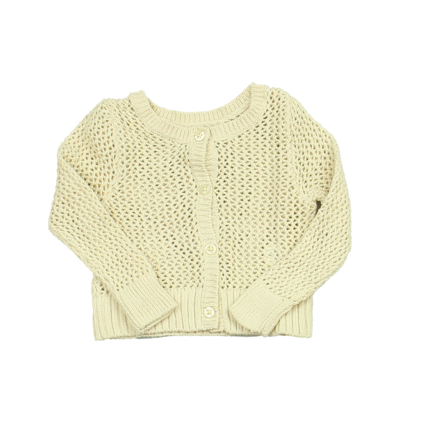 Gap Girls Ivory Cardigan Size: 6-12 Months Ivory