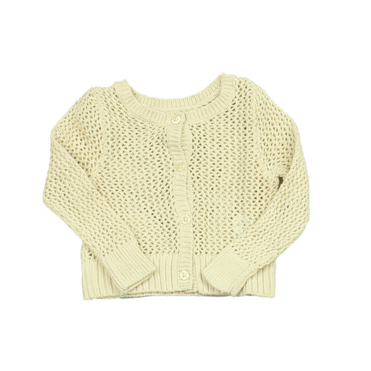 Gap Girls Ivory Cardigan Size: 6-12 Months Ivory
