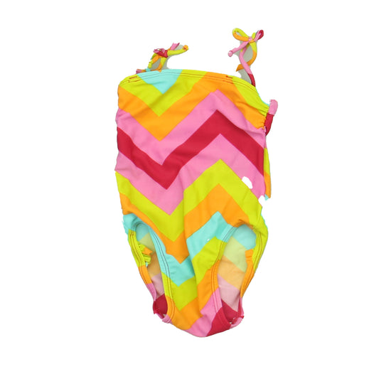 Gap Girls Pink | Blue | Green | Red | Stripes 1-piece Swimsuit Size: 6-12 Months Pink | Blue | Green | Red | Stripes