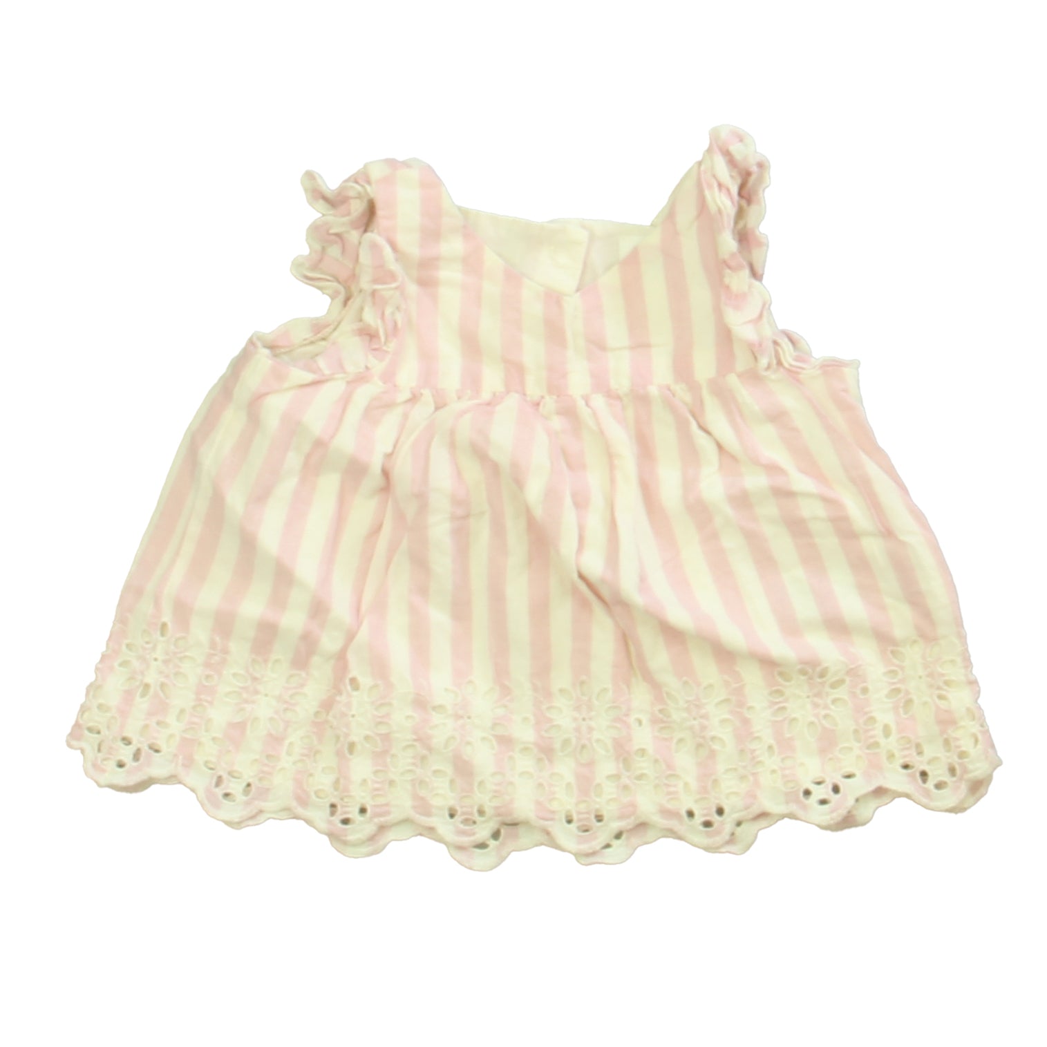Gap Girls Pink | Ivory Blouse Size: 6-12 Months Pink | Ivory