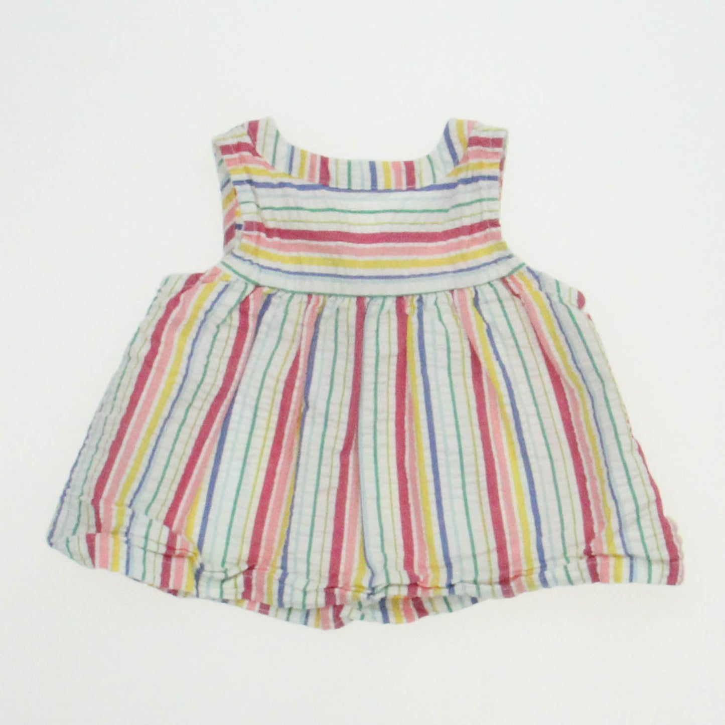 Gap Girls Pink Stripe Blouse Size: 6-12 Months Pink Stripe