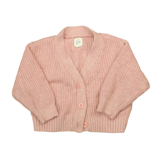 Gap Girls Pink Cardigan Size: 6-12 Months Pink