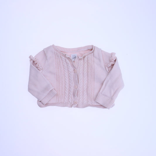 Gap Girls Pink Cardigan Size: 6-12 Months Pink