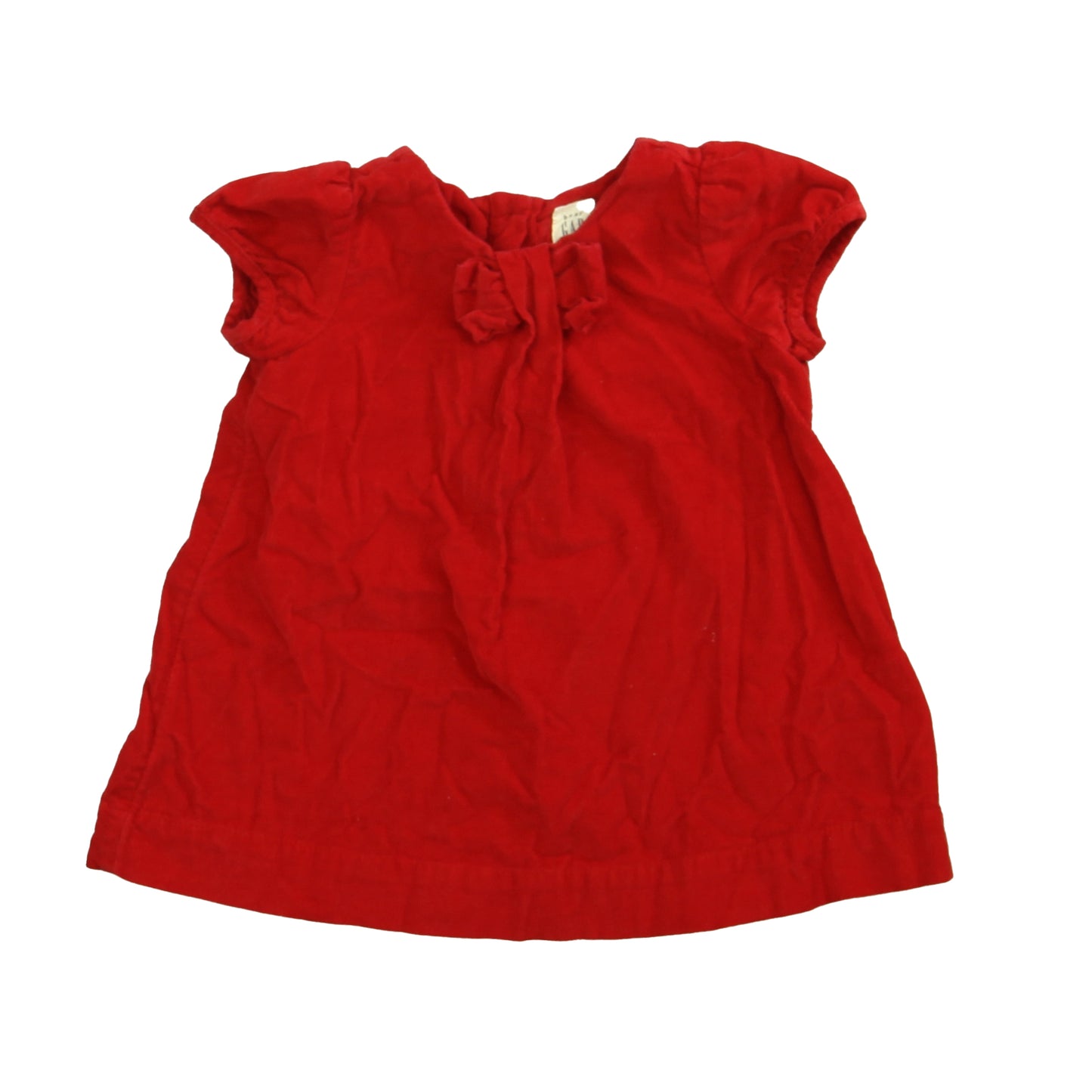 Gap Girls Red Dress Size: 6-12 Months Red