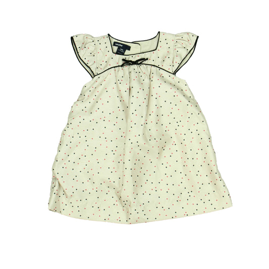 Gap Girls Tan | Navy | Pink Dress Size: 6-12 Months Tan | Navy | Pink