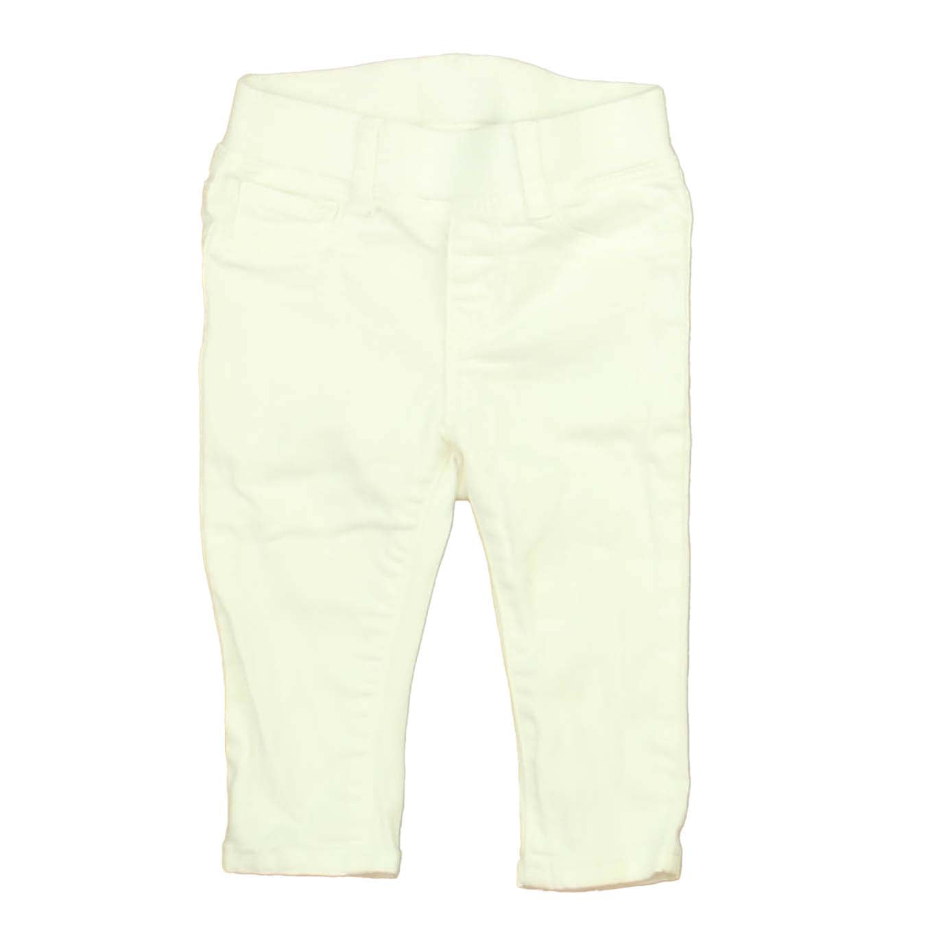 Gap Girls White Jeggings Size: 6-12 Months White