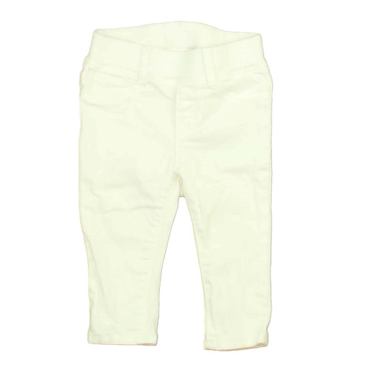 Gap Girls White Jeggings Size: 6-12 Months White
