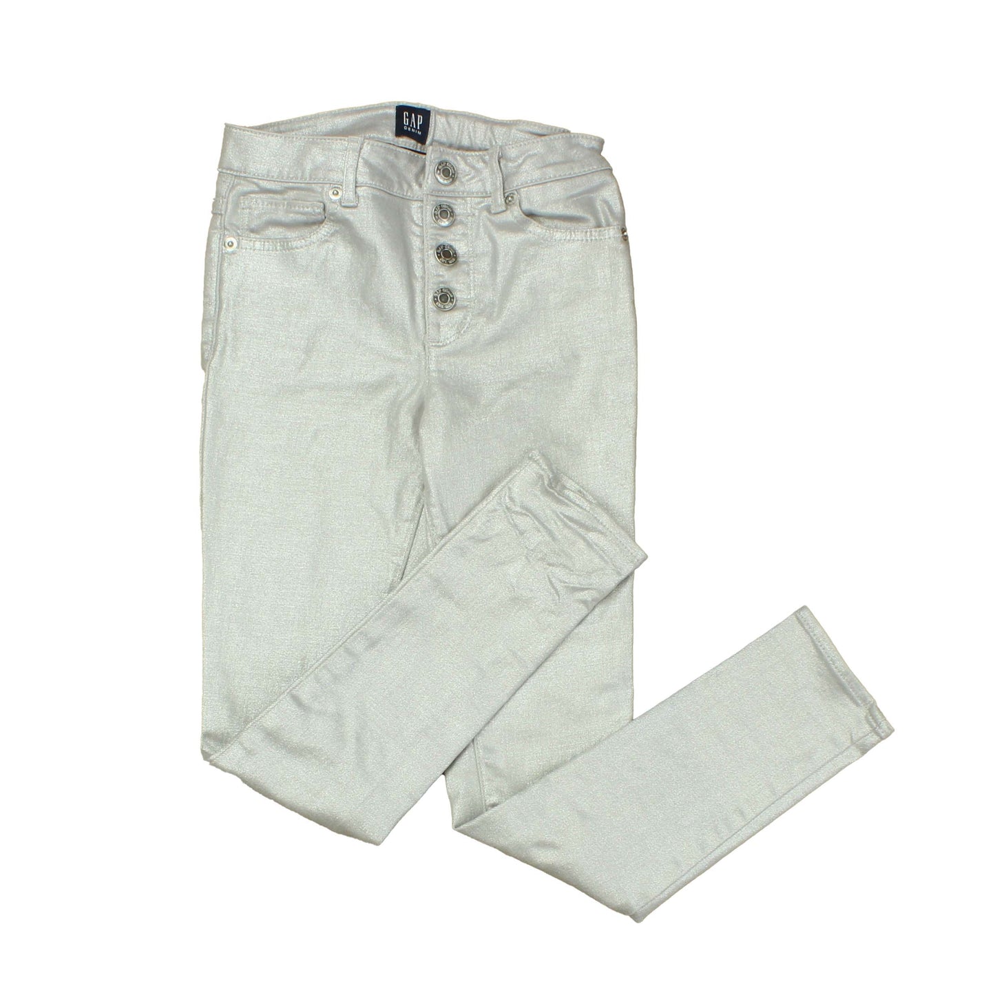 Gap Girls Silver Pants Size: 8 Years