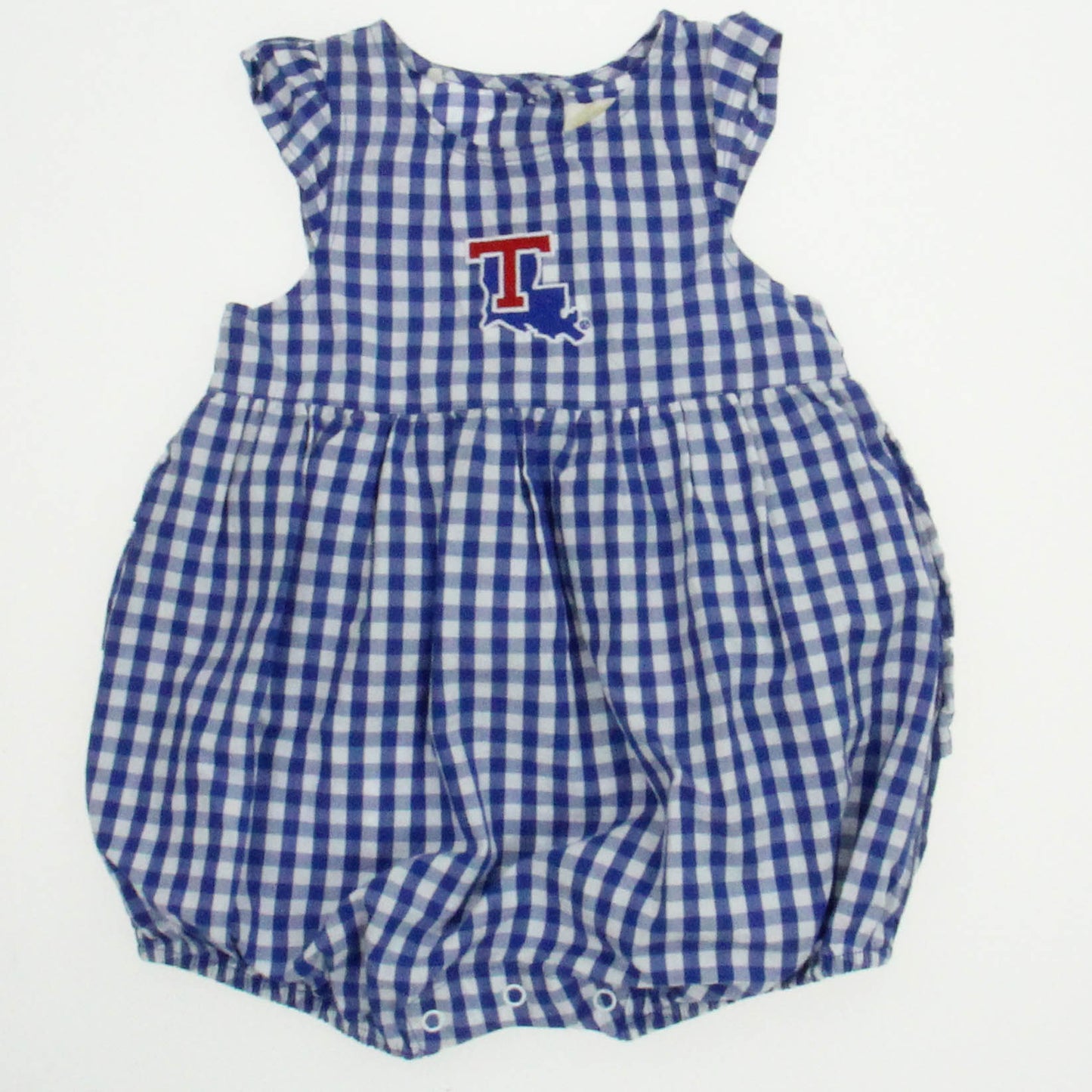 Garb Girls Blue | White "Tulane" Romper Size: 12 Months Blue | White "Tulane"