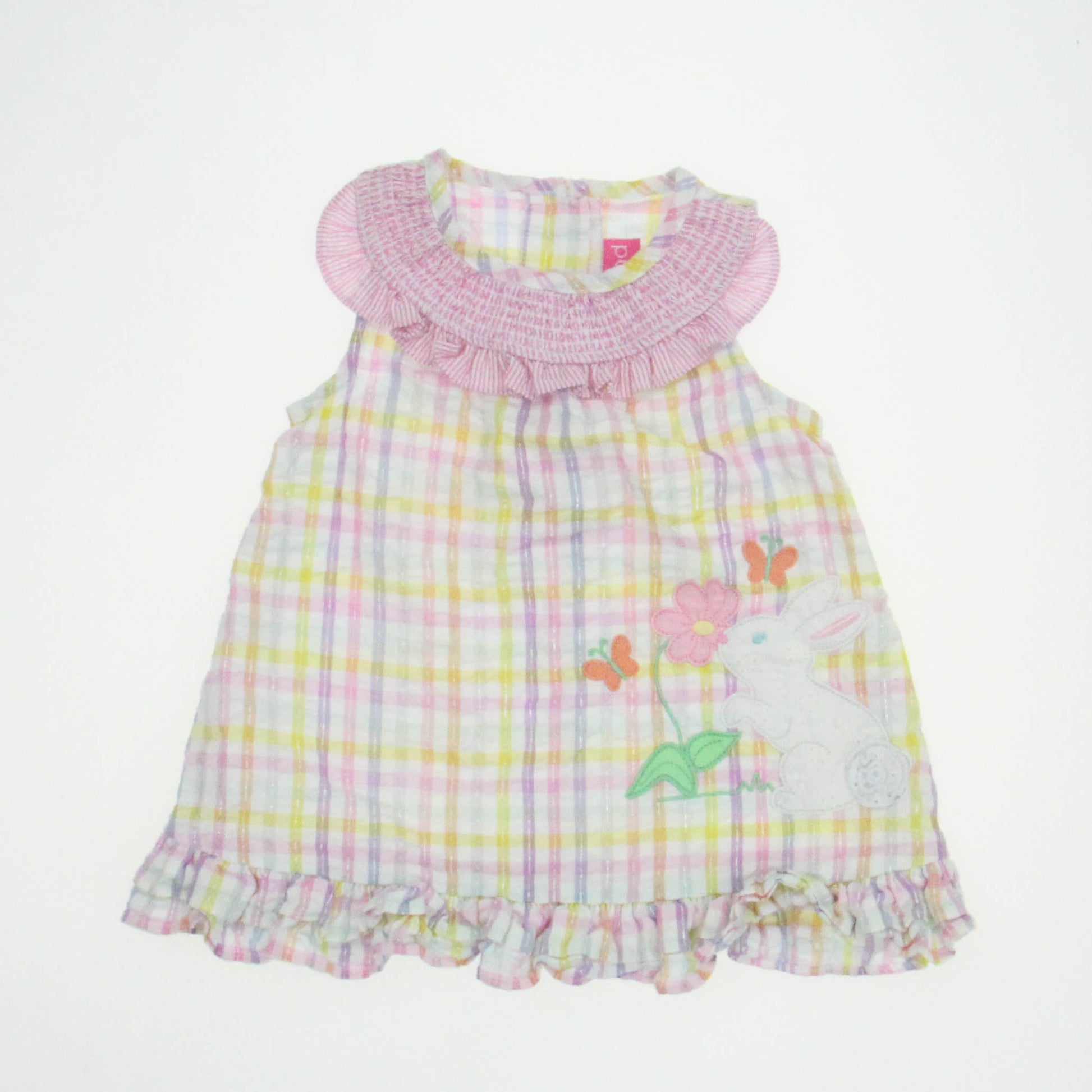 Good Lad Girls White | Purple Stripe Dress Size: 18 Months White | Purple Stripe