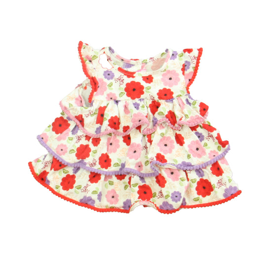 Goodlad Girls White | pink | Purple | Red Dress Size: 12 Months White | pink | Purple | Red