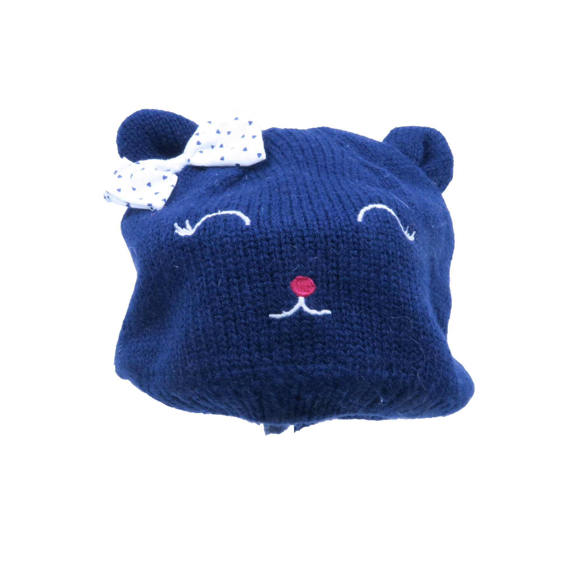 Grain de Ble Girls Blue | Cat Hat Size: 3-6 Months Blue | Cat