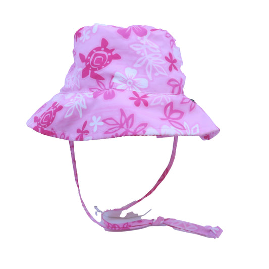 Green Sprouts Girls Pink Floral Sun Hat Size: 0-6 Months Pink Floral