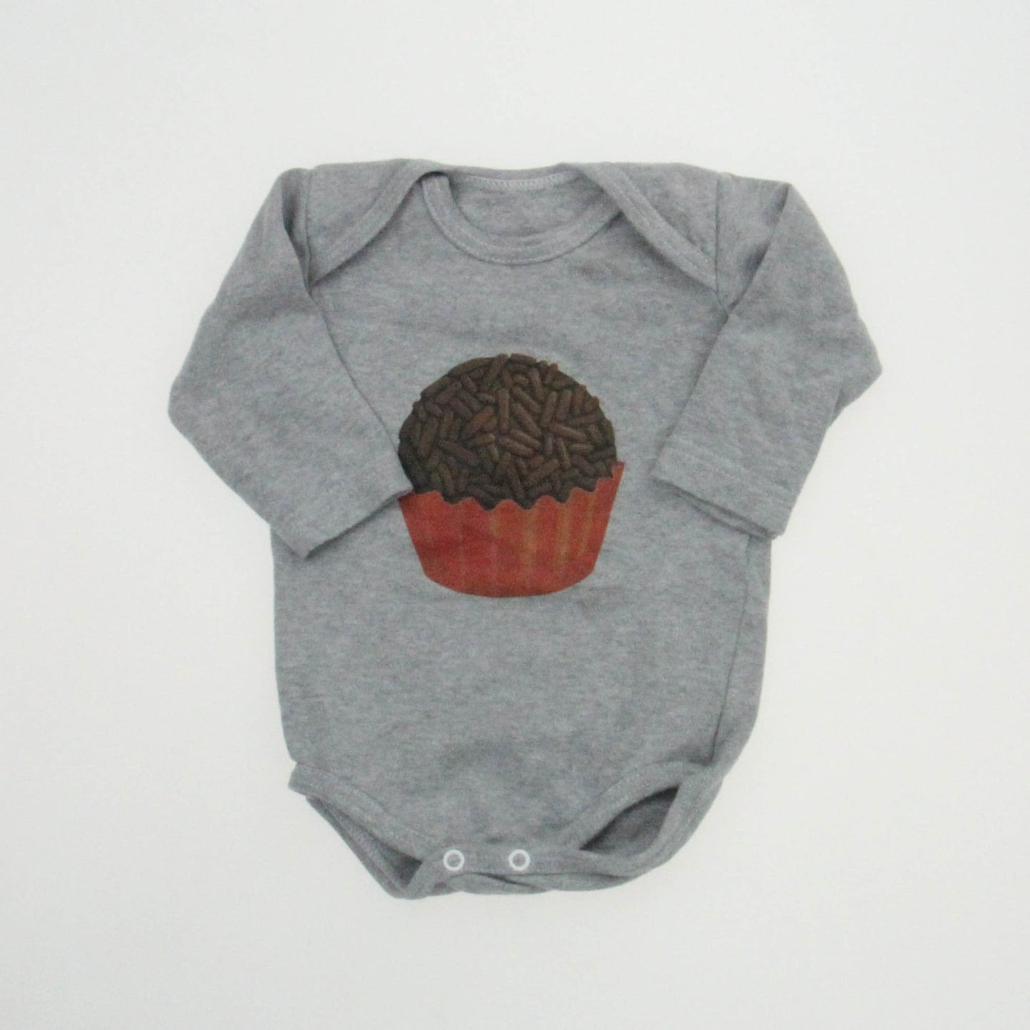 Guaxinim Unisex Grey Onesie Size: 0-3 Months Grey