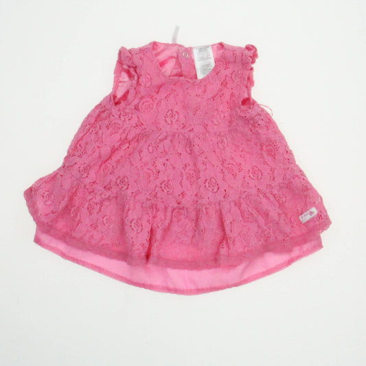 Guess Girls Pink Dress Size: 3-6 Months Pink