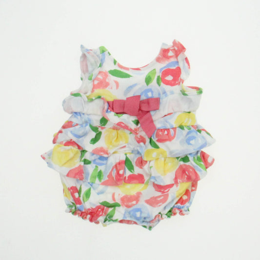 Gymboree Girls Floral with Primary colors Onesie Size: 0-3 Months