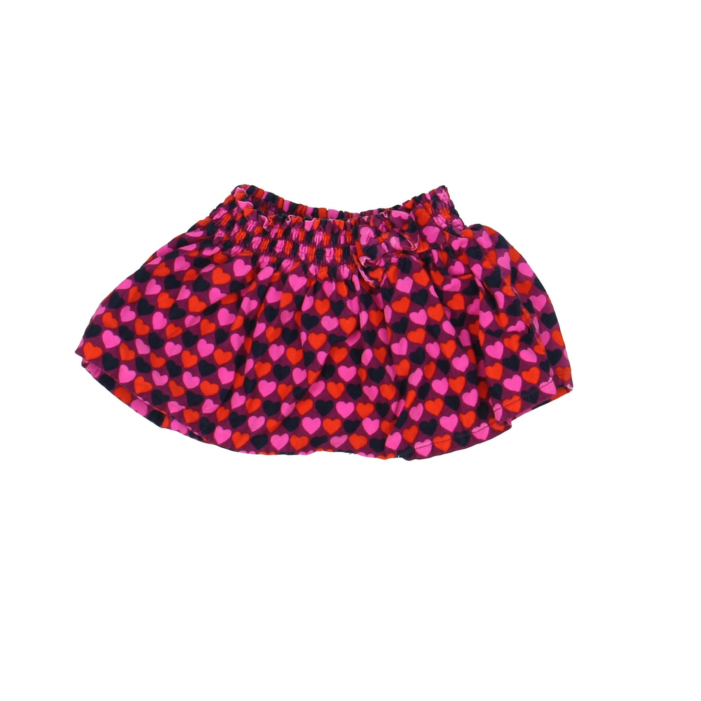 Gymboree Girls Burgundy | Hearts Skirt Size: 18-24 Months Burgundy | Hearts