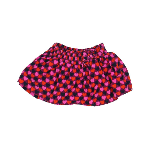 Gymboree Girls Burgundy | Hearts Skirt Size: 18-24 Months Burgundy | Hearts