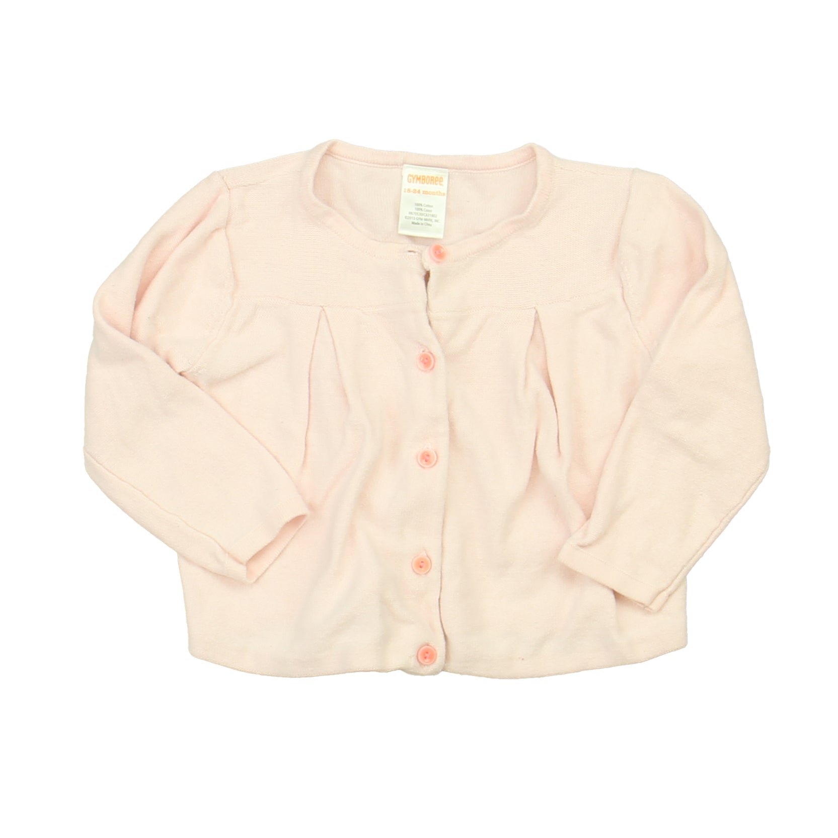 Gymboree Girls Pink Cardigan Size: 18-24 Months Pink