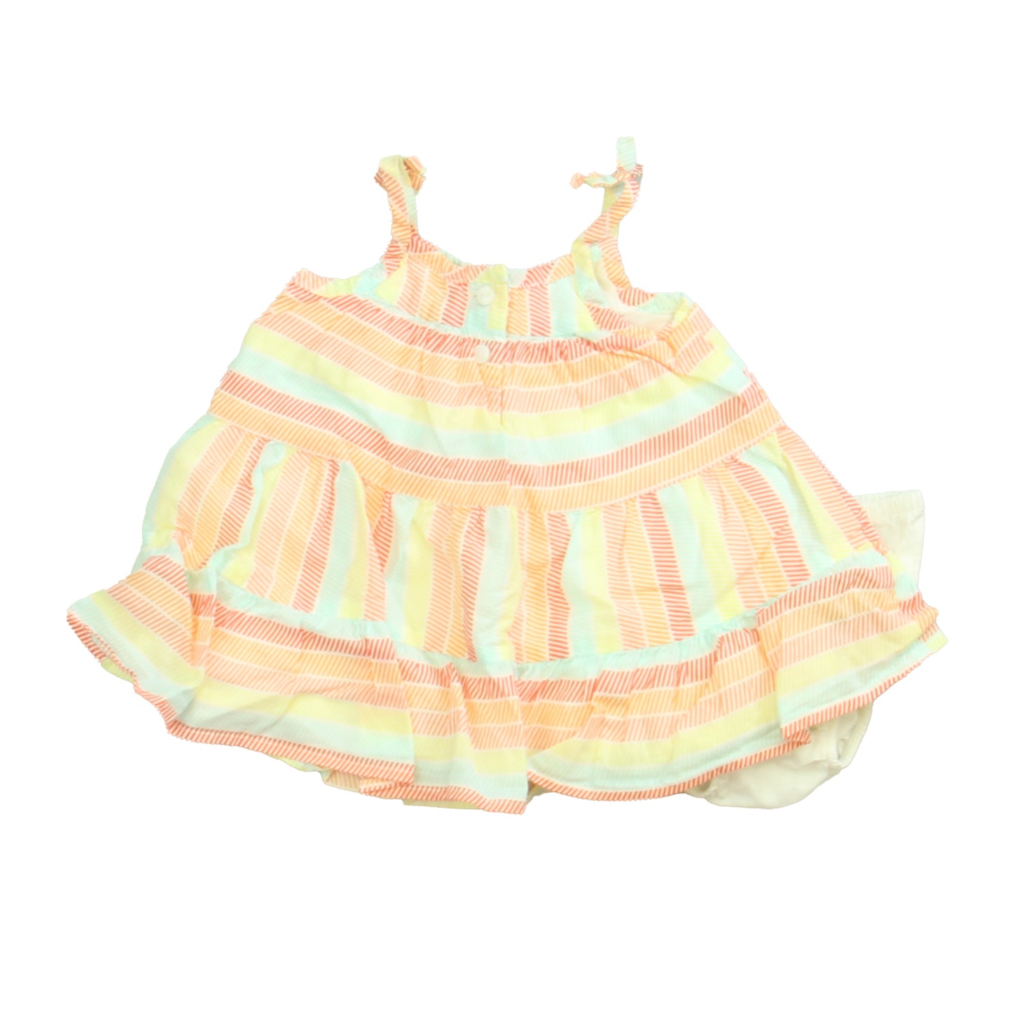 Gymboree Girls Pink | Yellow | White Dress Size: 3-6 Months Pink | Yellow | White