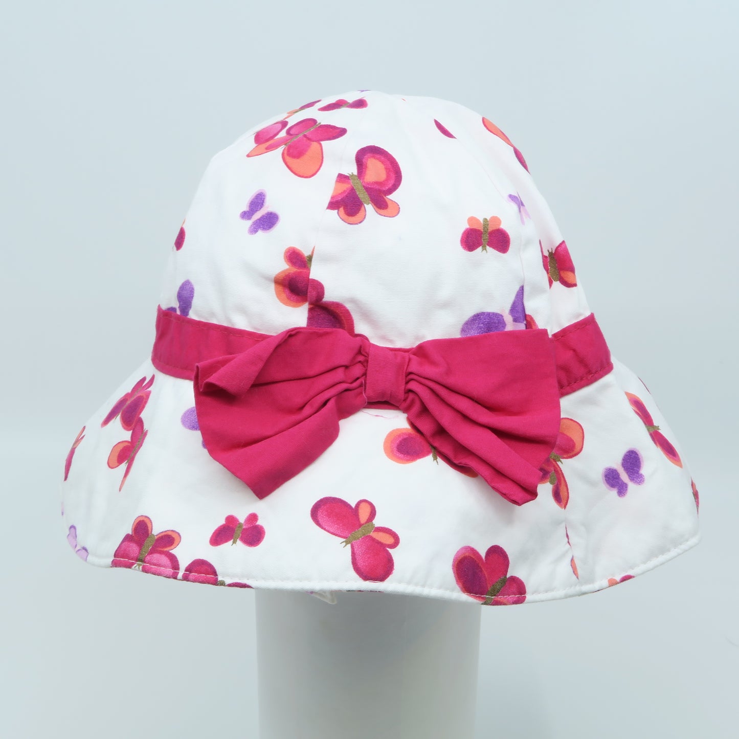 Gymboree Girls White Floral Sun Hat Size: 3-6 Months White Floral
