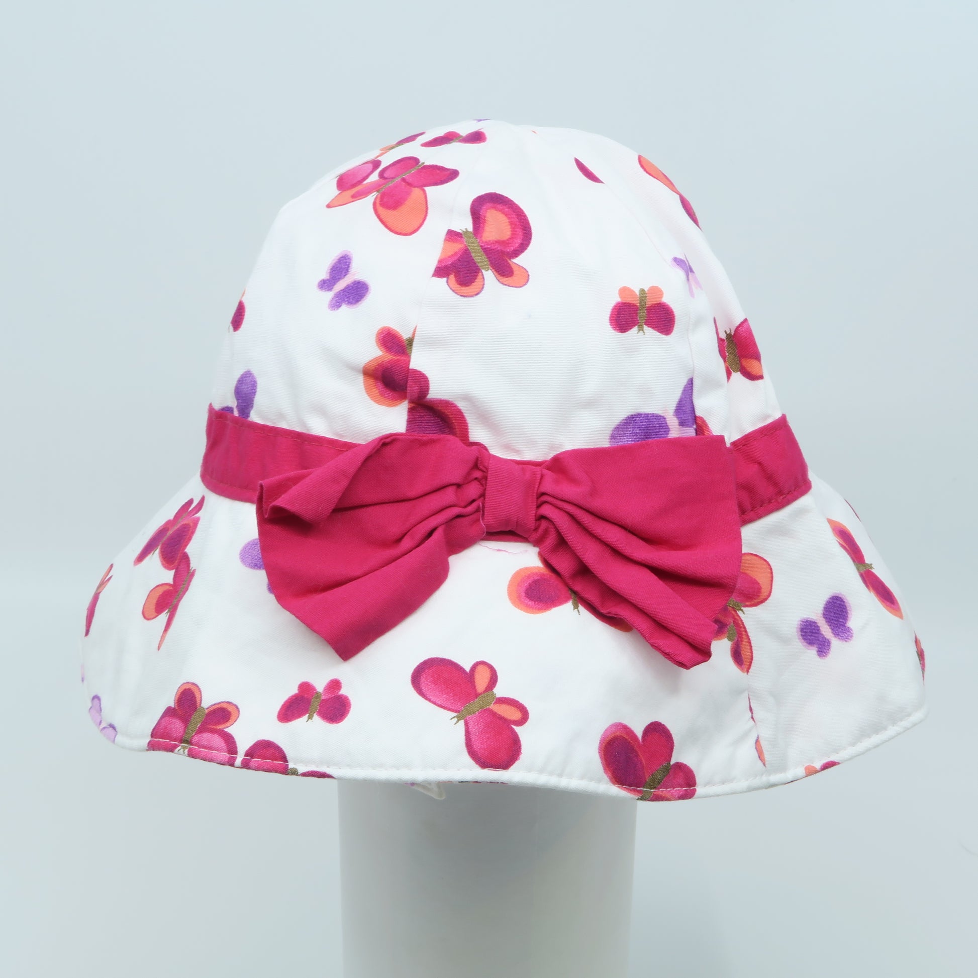 Gymboree Girls White Floral Sun Hat Size: 3-6 Months White Floral