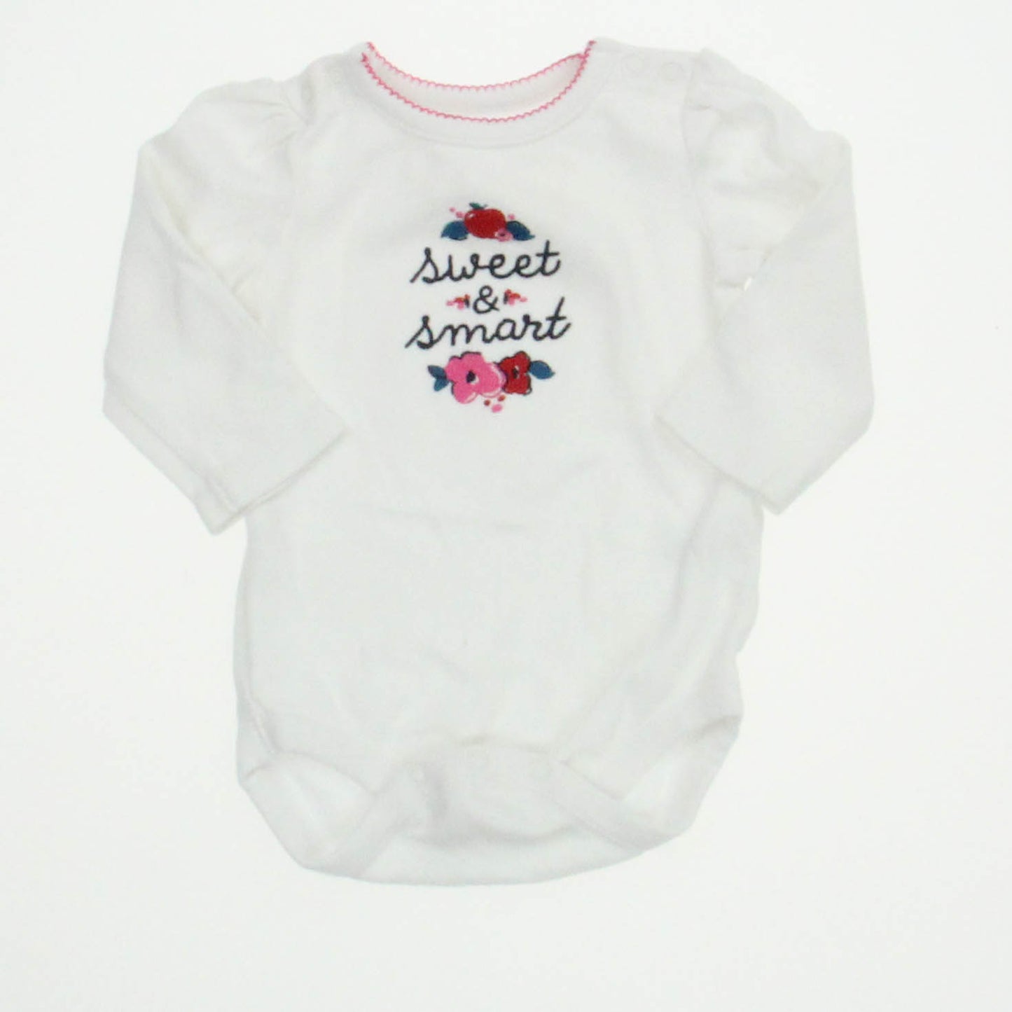 Gymboree Girls White Onesie Size: 3-6 Months White