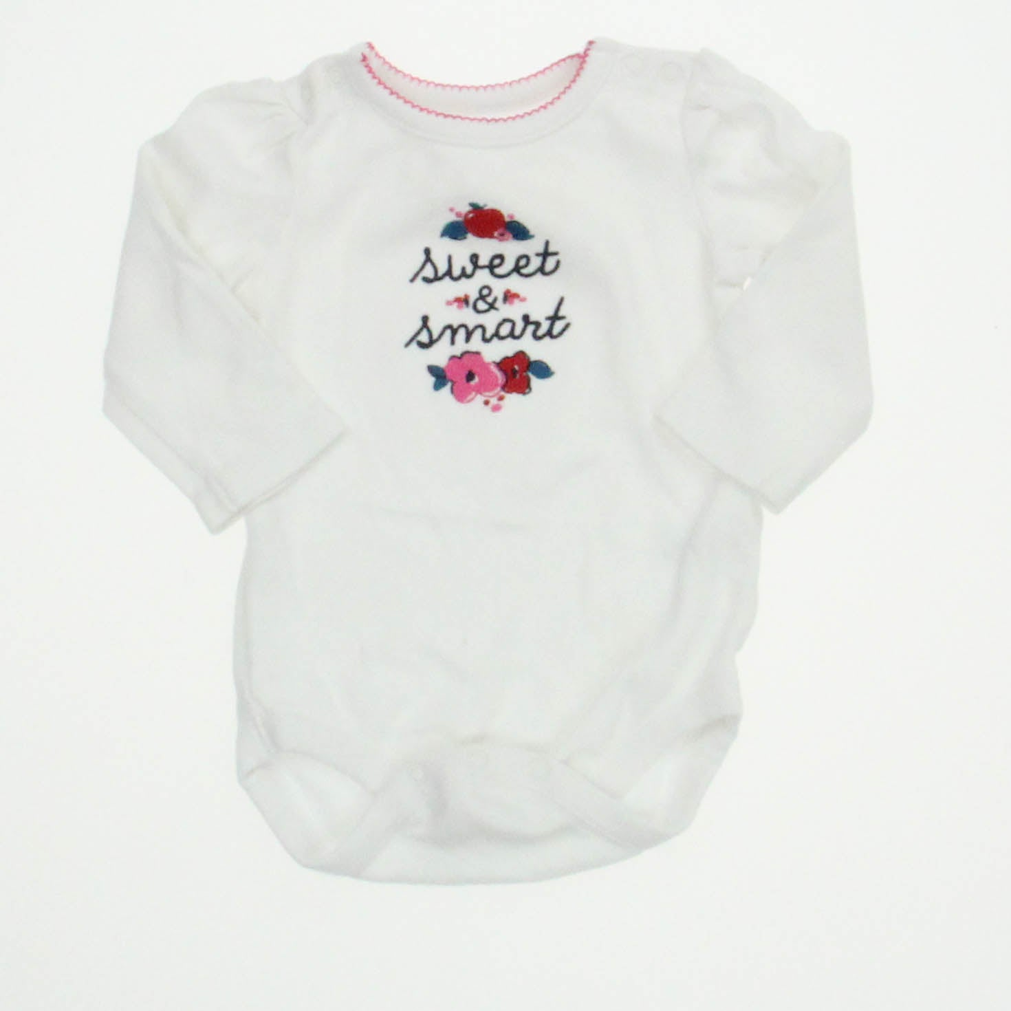 Gymboree Girls White Onesie Size: 3-6 Months White