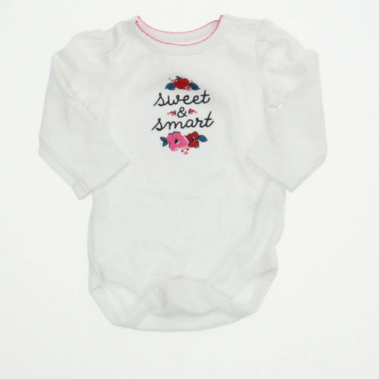 Gymboree Girls White Onesie Size: 3-6 Months White