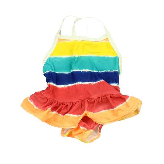 Gymboree Girls Yellow | Blue | Red 1-piece Swimsuit Size: 3-6 Months Yellow | Blue | Red