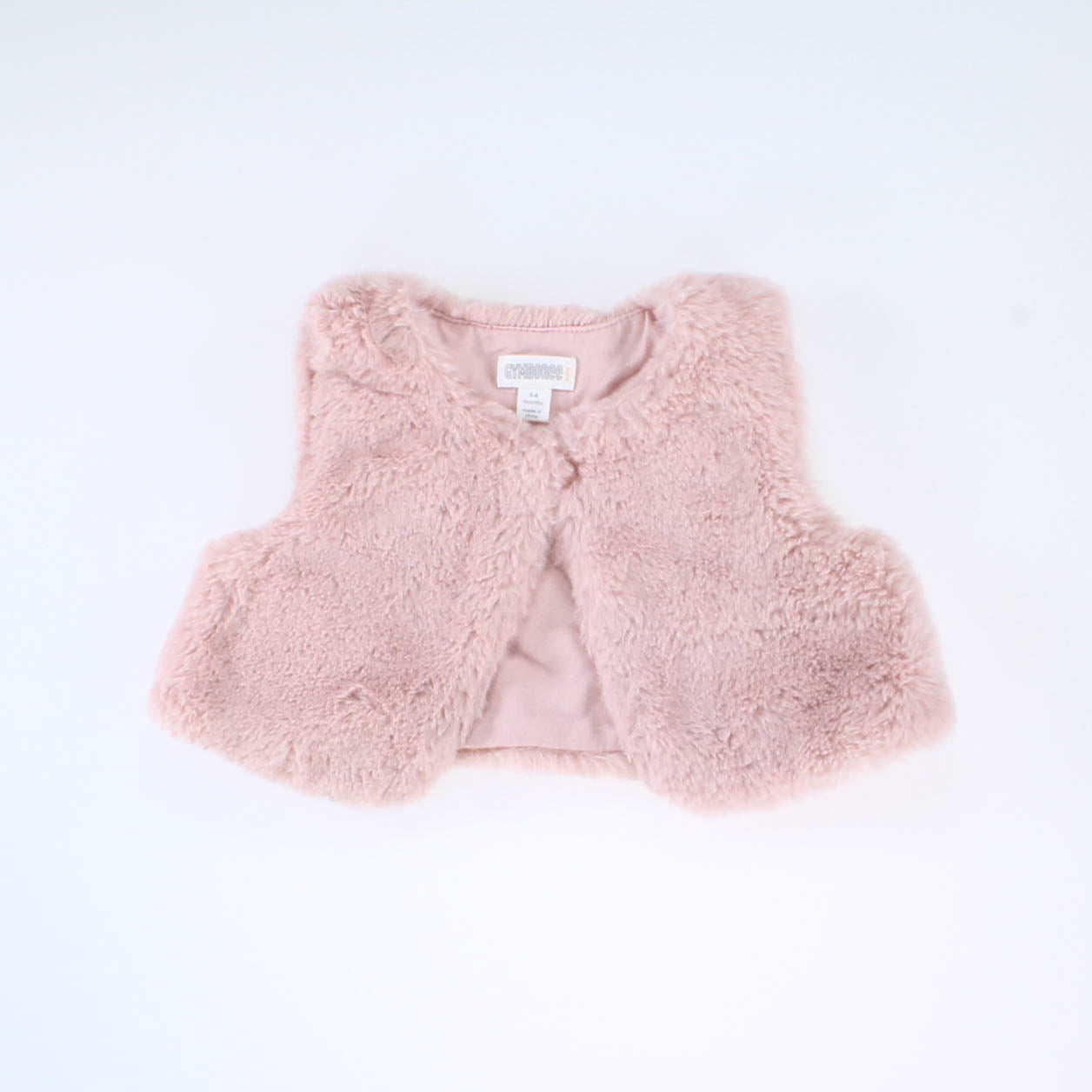 Gymboree Girls Pink | Fur Vest Size: 3-6 Months Pink | Fur