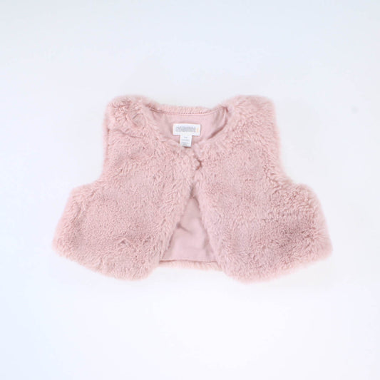 Gymboree Girls Pink | Fur Vest Size: 3-6 Months Pink | Fur